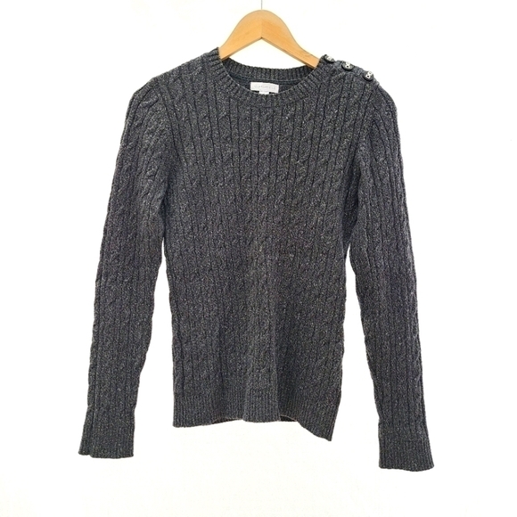 Charter Club Cable Knit Sweater with Metallic - Picture 1 of 8